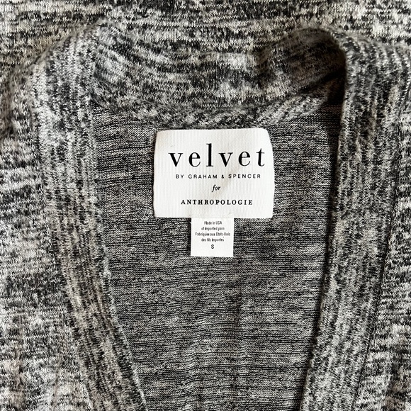EUC [Velvet X Graham & Spencer] Gray {Anthro} Cardigan Sweater Duster | Small - Picture 4 of 12